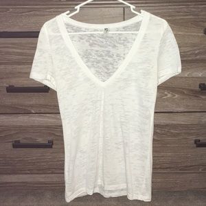 *5 for $25* BKE White V-neck Sz-S